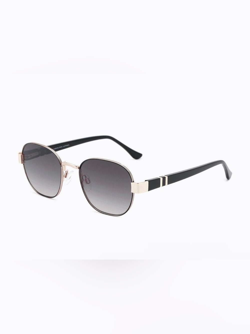 Black and Gold Aviator Women's Sunglasses